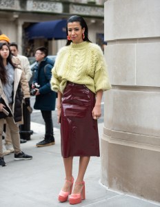 Street style at New York Fashion Week Women's Fall 2019