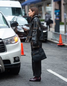 Street style at New York Fashion Week Women's Fall 2019