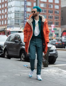 Street style at New York Fashion Week Women's Fall 2019