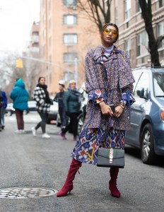 Street style at New York Fashion Week Women's Fall 2019