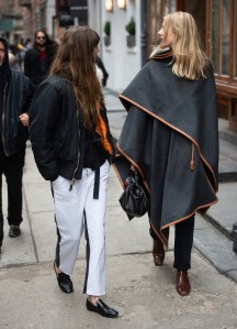 Street style at New York Fashion Week Women's Fall 2019