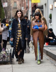 Street style at New York Fashion Week Women's Fall 2019