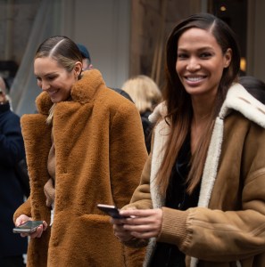 Joan Smalls street style at New York Fashion Week Women's Fall 2019