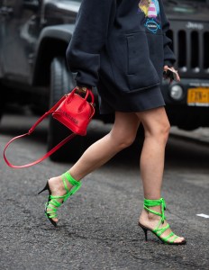 Street style at New York Fashion Week Women's Fall 2019