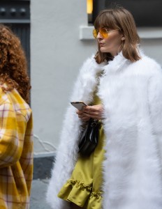 Street style at New York Fashion Week Women's Fall 2019
