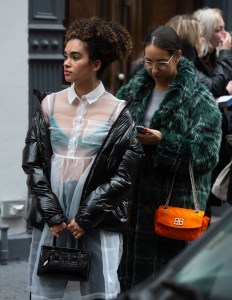 Street style at New York Fashion Week Women's Fall 2019