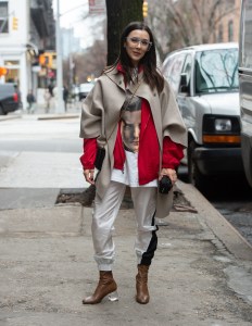 Street style at New York Fashion Week Women's Fall 2019