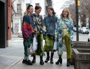 Street style at New York Fashion Week Women's Fall 2019
