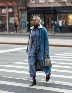 Street style at New York Fashion Week Women's Fall 2019