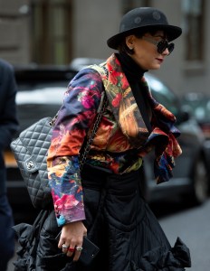 Street style at New York Fashion Week Women's Fall 2019