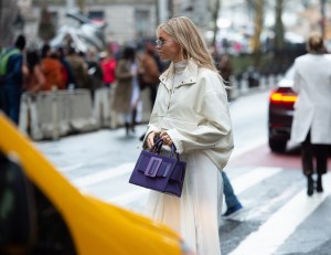 Street style at New York Fashion Week Women's Fall 2019