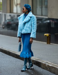Street style at New York Fashion Week Women's Fall 2019
