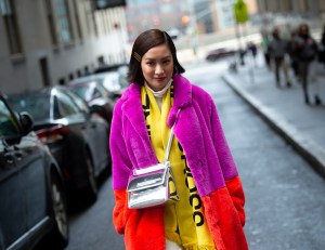 Street style at New York Fashion Week Women's Fall 2019