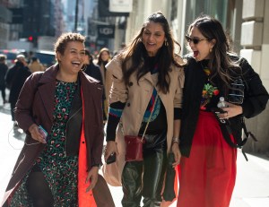 Street style at New York Fashion Week Women's Fall 2019