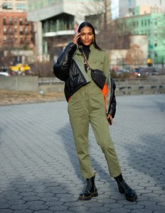 Street style at New York Fashion Week Women's Fall 2019