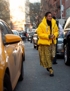 Street style at New York Fashion Week Women's Fall 2019