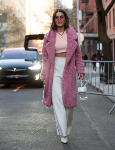 Street style at New York Fashion Week Women's Fall 2019