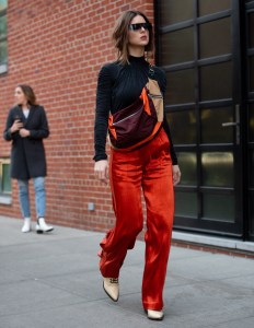 Street style at New York Fashion Week Women's Fall 2019