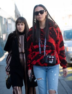 Street style at New York Fashion Week Women's Fall 2019