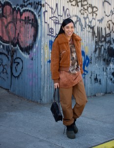 Street style at New York Fashion Week Women's Fall 2019