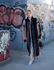 Street style at New York Fashion Week Women's Fall 2019
