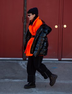 Street style at New York Fashion Week Women's Fall 2019