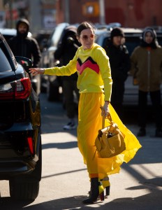 Street style at New York Fashion Week Women's Fall 2019
