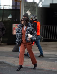Street style at New York Fashion Week Women's Fall 2019