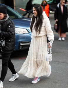 Street style at New York Fashion Week Women's Fall 2019