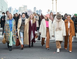 Street style at New York Fashion Week Women's Fall 2019
