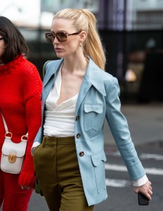 Street style at New York Fashion Week Women's Fall 2019