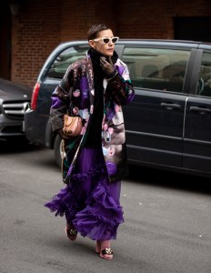 Street style at New York Fashion Week Women's Fall 2019
