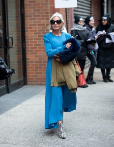 Street style at New York Fashion Week Women's Fall 2019