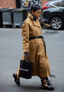 Street style at New York Fashion Week Women's Fall 2019