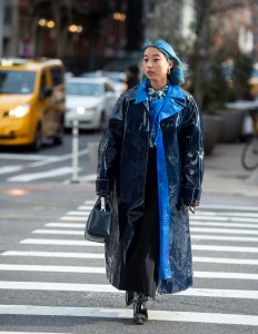 Street style at New York Fashion Week Women's Fall 2019