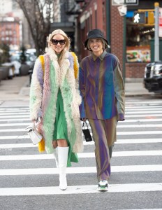 Street style at New York Fashion Week Women's Fall 2019