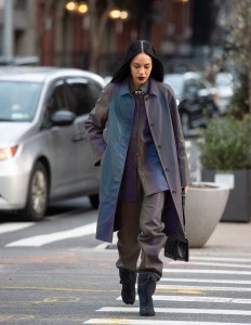 Street style at New York Fashion Week Women's Fall 2019