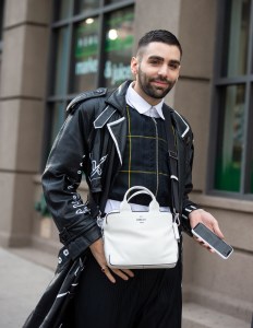 Street style at New York Fashion Week Women's Fall 2019 Phillip Piccardi