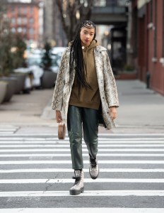 Street style at New York Fashion Week Women's Fall 2019