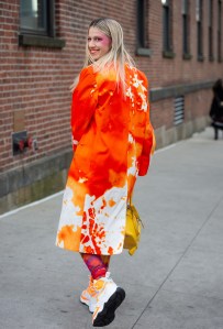 Street style at New York Fashion Week Women's Fall 2019
