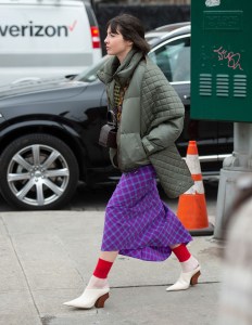 Street style at New York Fashion Week Women's Fall 2019