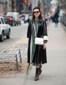 Street style at New York Fashion Week Women's Fall 2019