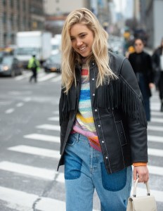Street style at New York Fashion Week Women's Fall 2019