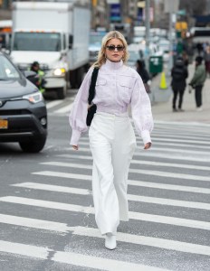Street style at New York Fashion Week Women's Fall 2019