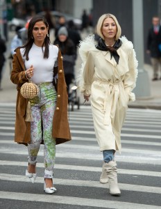 Street style at New York Fashion Week Women's Fall 2019
