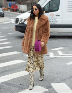 Street style at New York Fashion Week Women's Fall 2019