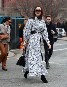 Street style at New York Fashion Week Women's Fall 2019