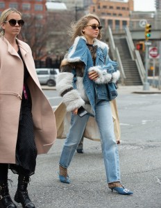 Street style at New York Fashion Week Women's Fall 2019