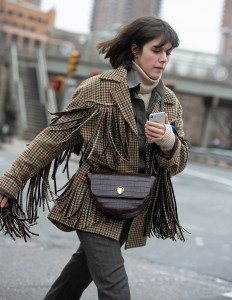 Street style at New York Fashion Week Women's Fall 2019