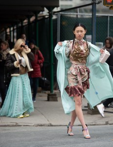 Street style at New York Fashion Week Women's Fall 2019